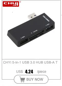CHYI Тип C для многопортового комбинированного Usb 3,0 концентратор Micro Usb-c Hab мини-сплиттер Поддержка SD кардридер ПК Аксессуары для Macbook Pro