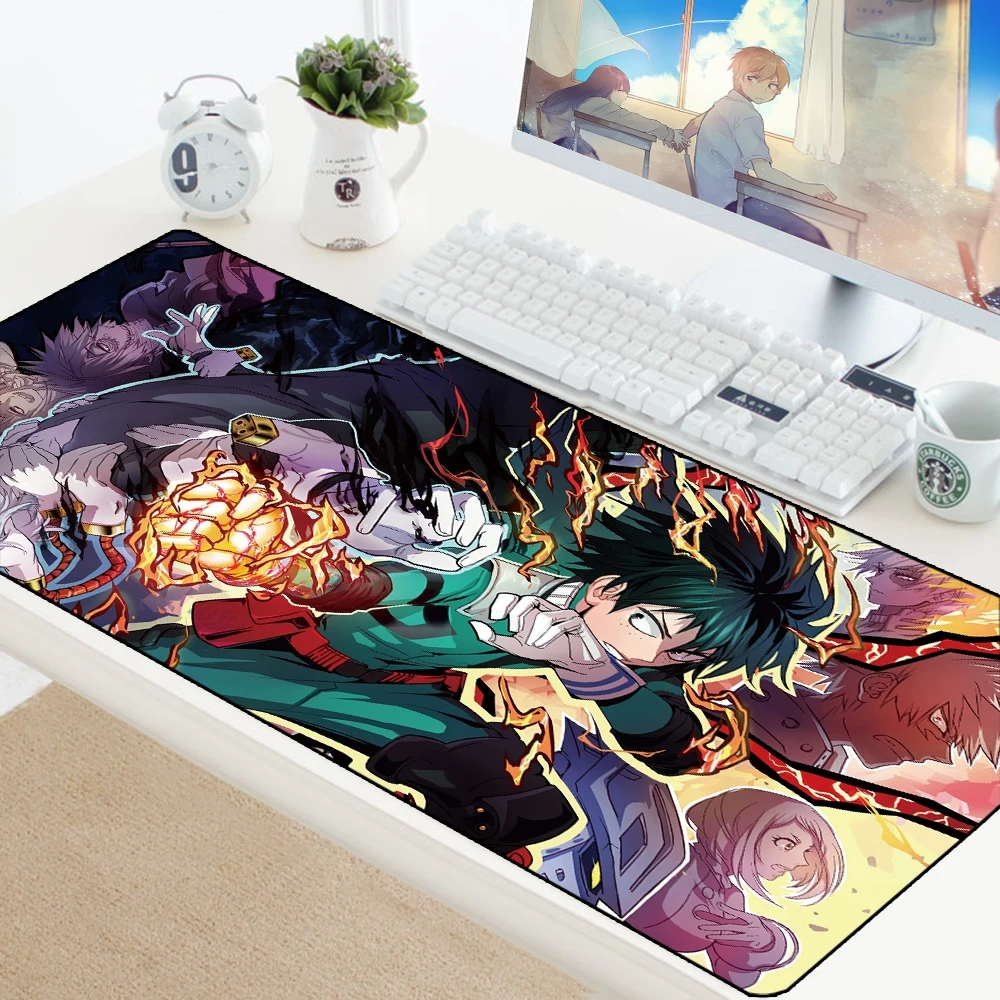 My Hero Academia Large XL Mousepad Anime Gamer Gaming Mouse Pad Computer Accessories Big Keyboard Laptop Padmouse Speed Desk Mat