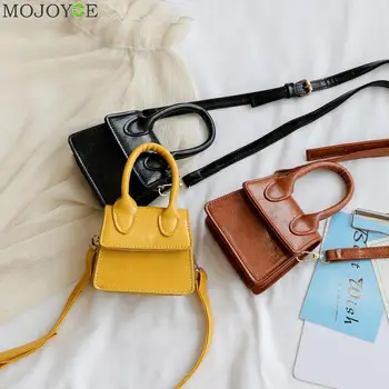 

Youth Ladies Simple Versatile Bag Women Pure Color Crossbody Top-handle Bag Casual Female Leather Shoulder Pouch