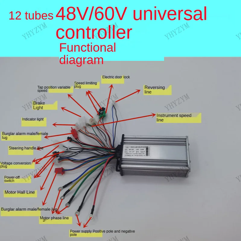Контроллер для citycoco 60v 2000w схема подключения