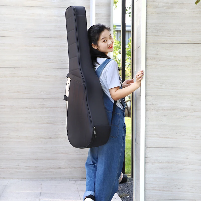 New Universal 41 inch Guitar Case Acoustic Guitar Double Straps Padded Soft Bag Waterproof Backpack