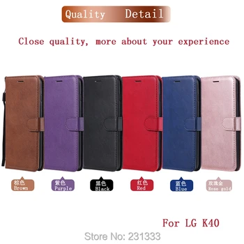 

C-ku For LG K40 Q60 K50 For Huawei Honor 9X Retro Litchi Wallet Leather Pouch Case Flip Stand ID Card Skin Cover Fashion 100pcs