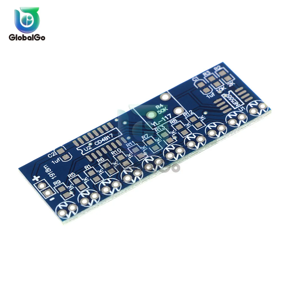 NE555 CD4017 NE555 водная электроплата цепи плавный свет светодиодный электронный модуль DIY комплект ходовой световой привод