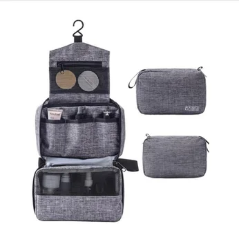 

Multifunctional portable waterproof toiletry bag folding travel hook cosmetic storage bag portable bag