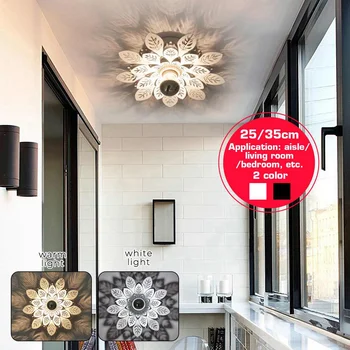 

25/35CM Warm & White LED Ceiling Light Pendant Lamp Flower Ceiling Lights Home Room Decor Living room Bedroom Wall Light
