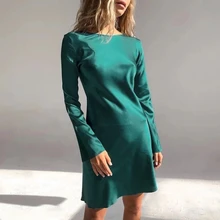 

BeeHouse sexy festa robe satin midi vintage Evening dresses robe fille vestido de mujer woman clothes vestido satin dress2022