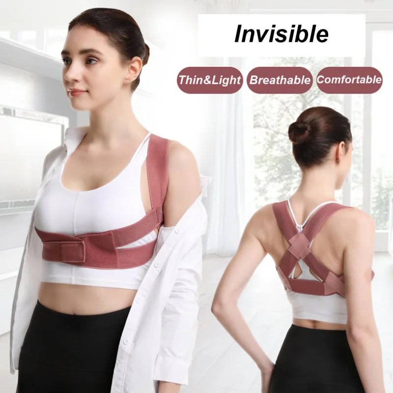 

Both Men And Women Back Posture Corrector Belt Adjustable Clavicle Spine Back Shoulder Lumbar Posture Correction Anti-kyphosis