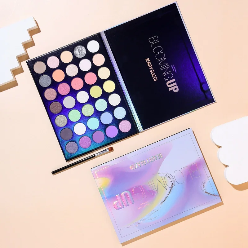 Beauty Glazed Make Up Eyeshadow Palette 35 Colors Blendable Chunky Pigmented Matte And Shimmer Eye Shadow Powder Waterproof Eye Beauty Glazed Make Up Eyeshadow Palette 35 Colors Blendable Chunky Pigmented Matte And Shimmer Eye Shadow Powder Waterproof Eye