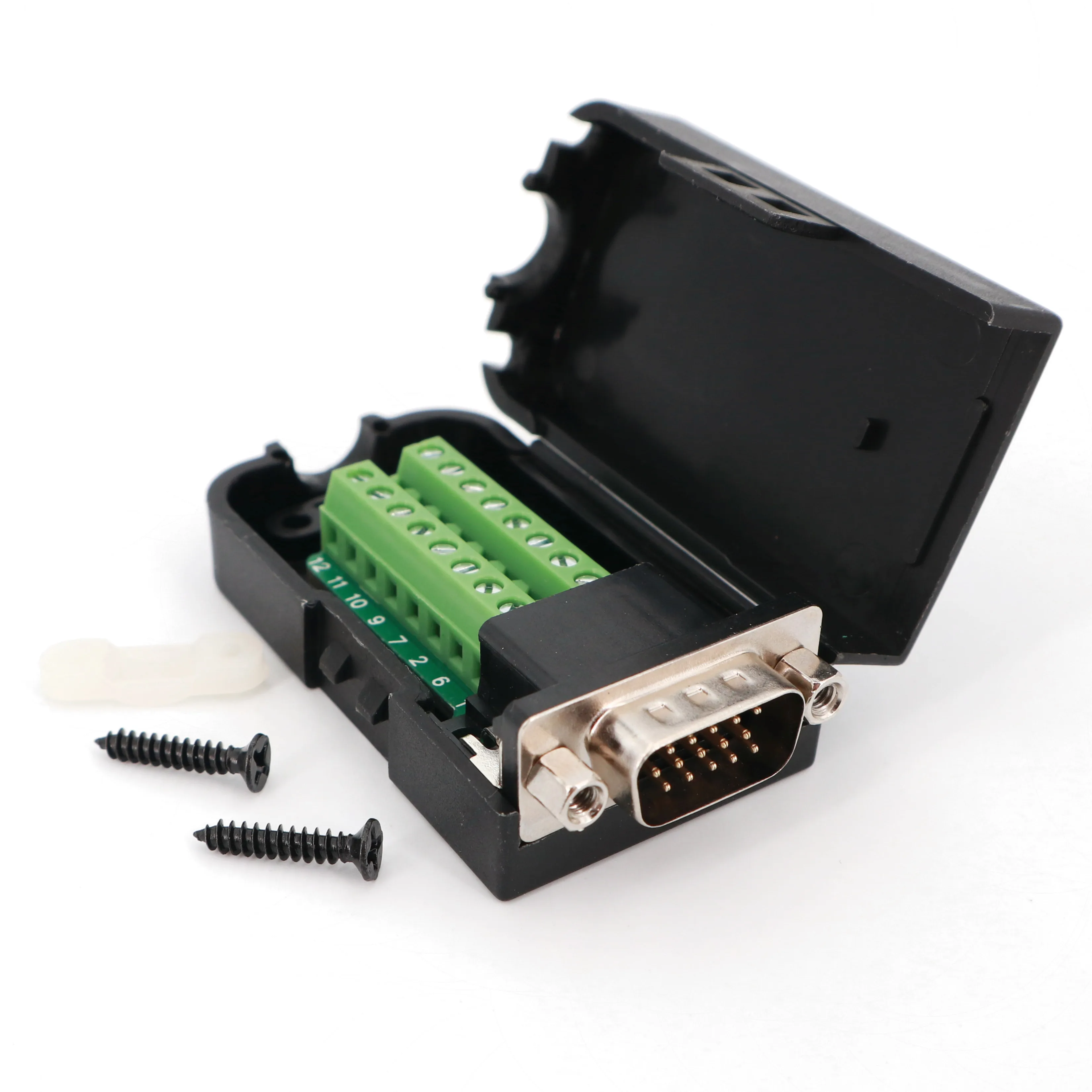 Willwin DB15 3+6 D-Sub VGA Male 3Row 15Pin Connector Adaptor Screw Terminal Breakout Board Free Welding Willwin DB15 3+6 D-Sub VGA Male 3Row 15Pin Connector Adaptor Screw Terminal Breakout Board Free Welding