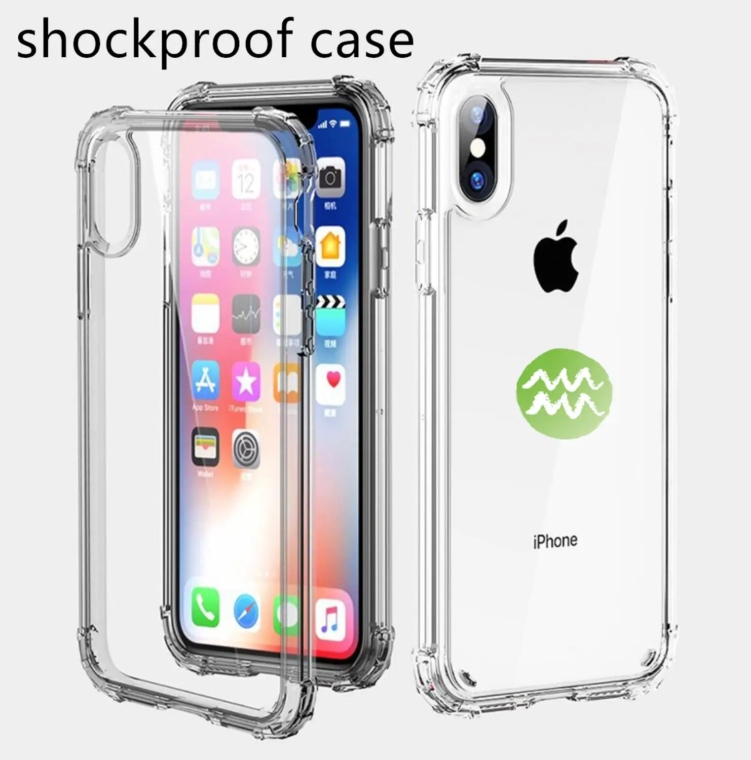 

Four-corner airbag anti-fall Fitted Case For iphone xr case iphone 7 case iphone 8 case iphone case iphone 6 case iphone x case
