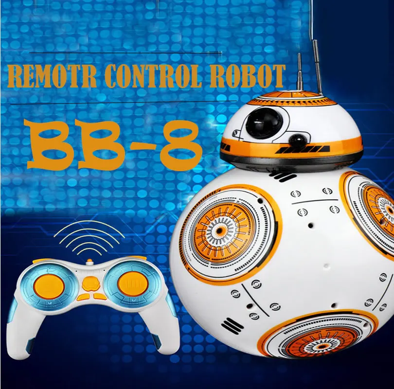 Schnelle Verschiffen Intelligente Звездные войны Обновление RC BB8 Roboter Mit звук фигурка Geschenk Spielzeug BB-8 мяч Roboter