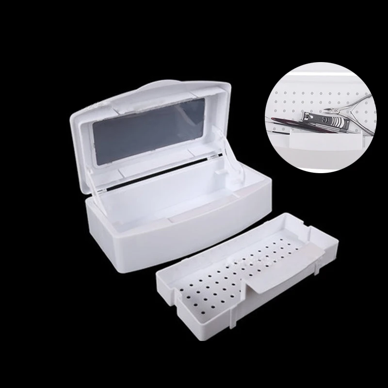 

Wholesale Pro Salon Make Up Sterilizer Tray Box Sterilizing Disinfection Clean Nail Art Tool M3