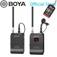 BOYA BY-WFM12 VHF Беспроводная микрофонная система для IOS Android смартфонов, видео зеркалок, видеокамер, аудио рекордеров, ПК Youtube