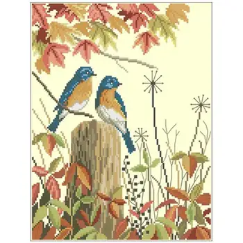 

Autumn bird animals patterns Counted Cross Stitch 11CT 14CT 18CT DIY Cross Stitch Kits Embroidery Needlework Sets home decor