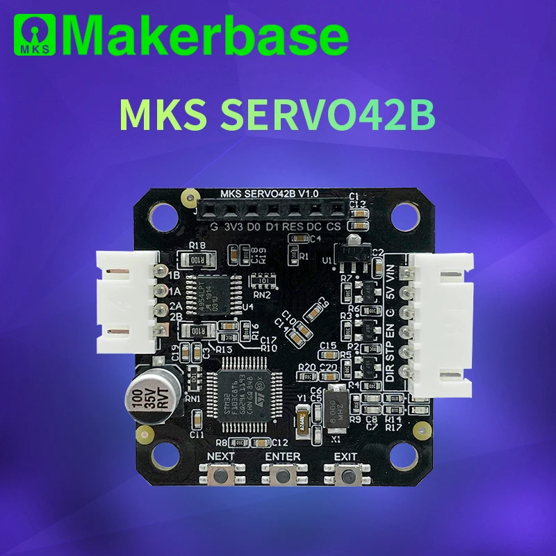 Драйвер шагового двигателя Makerbase MKS SERVO42B NEMA17 STM32 с замкнутым контуром детали для 3D
