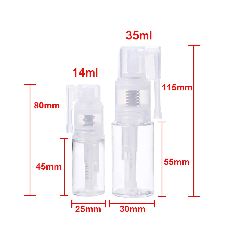 14/35 ML Portable Glitter Duster Spray Bottle Mist Dry Powder Dispenser for Sparkle Shimmer Cards Colorful Scrapbooking Making