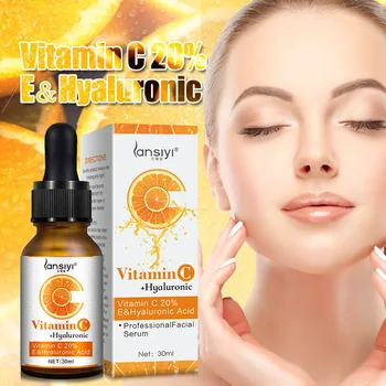 

30ml Pure Vitamin C Hyaluronic Acid Serum 20% for Face Anti Aging Essential Oil Moisturizing Cream Serum Skincare TSLM1