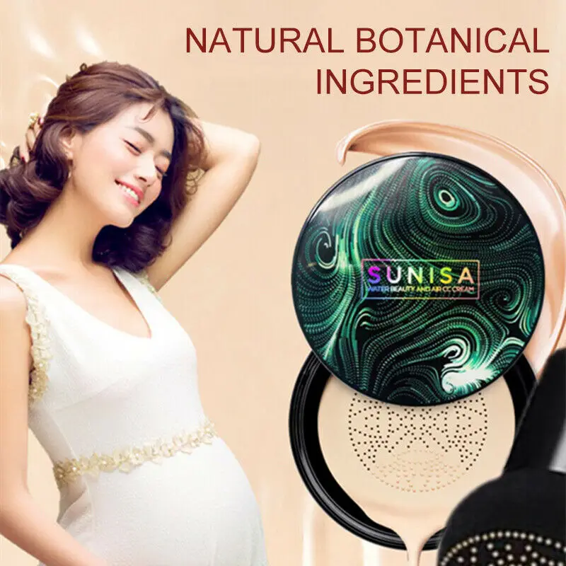 Sunisa Makeup BB Cream Mushroom Head Air Cushion Korean Cosmetics Concealer Oil Control Moisturizing Liquid Foundation CC Cream