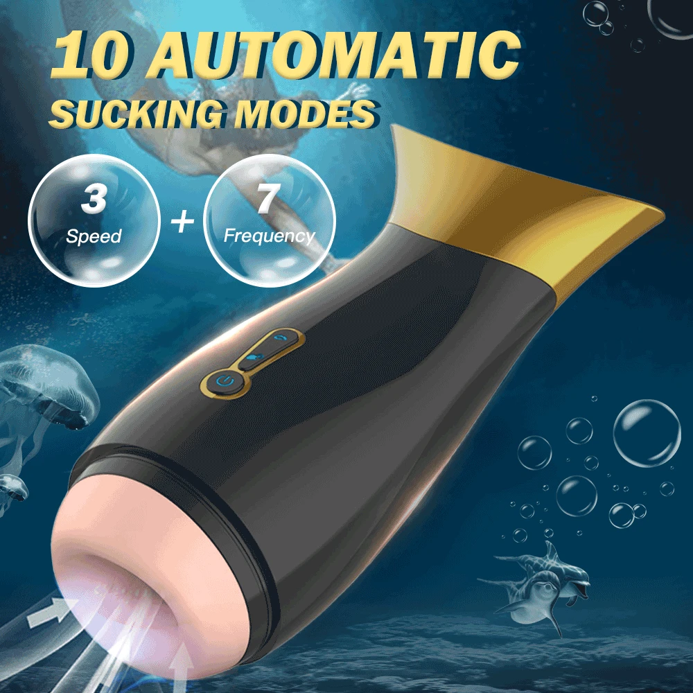 Automatic Sucking Mermaid Male Masturbator For Men Orgasm Real 3D Texture Vagina realistic cup sex toys for adults 18 shop | Красота и