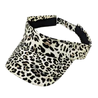Daily Cap Fashion Summer Visor Hat Leopard Print Women Visor Cap Sun Protection for Ladies 2