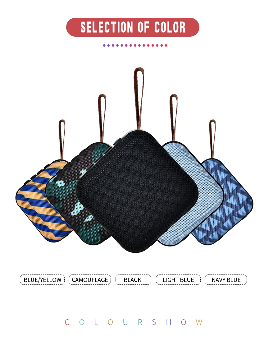 T5 Bluetooth динамик открытый портативный беспроводной громкий Бас Звуковая коробка