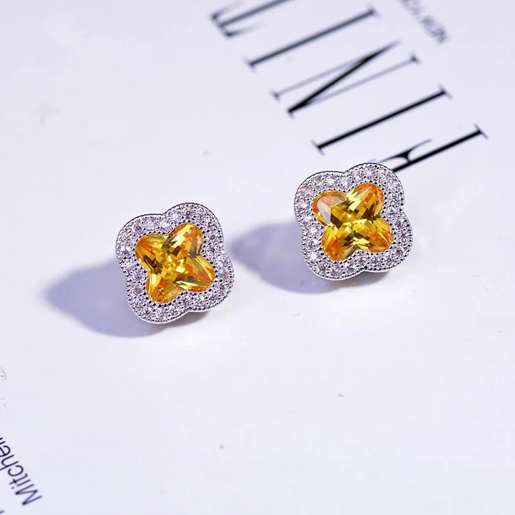 Взрывные высококачественные ювелирные изделия темперамент Циркон вставленные серьги корейские Иглы Серьги