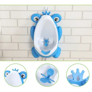 

Cute Frog Potty Training Urinal for Boys Cartoon Toilet with Funny Aiming Target