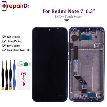 

5PCS For Xiaomi Redmi Note 7 LCD Display Touch Screen Digitizer Assembly With Frame 6.3'' For Redmi Note 7/Note 7 Pro LCD Screen