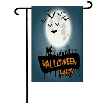 

Funny Halloween Double-sided 3D printed Flag house flag&garden flag Halloween party Flags Hanging House Decoration style-4