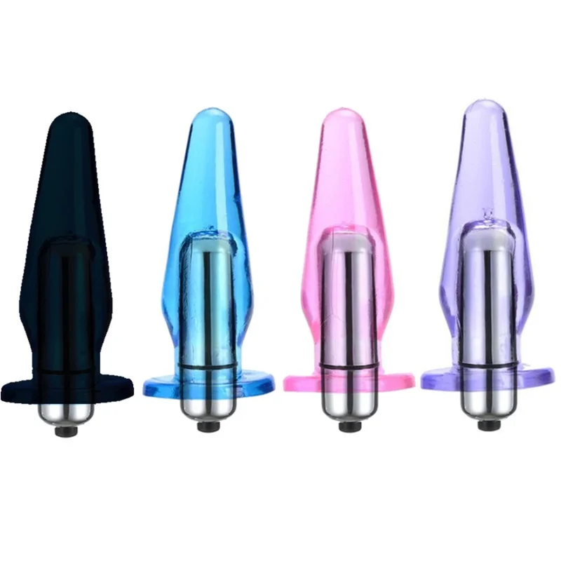 2021 New Anal Vibrator Silicone Anal Plug Small Bullet Vibrator Finger Sex Toys For Women Men