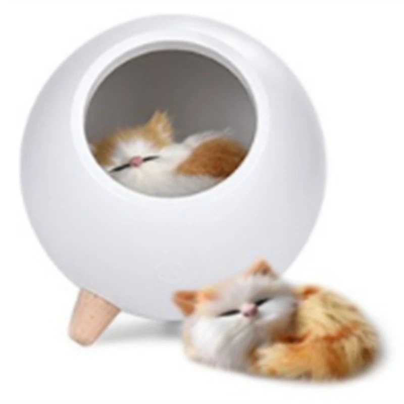 Светодиодный ночник Usb Диммируемый ночной Светильник Bionic Cat атмосферная лампа кровать со спящим светом детский подарок