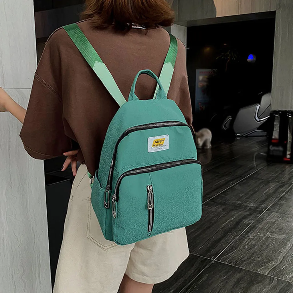 

Women Backpack Tide Wild nylon Student Bag Simple Backpack Travel Bag Organizer Student Bag Notebook School Bags 7.31