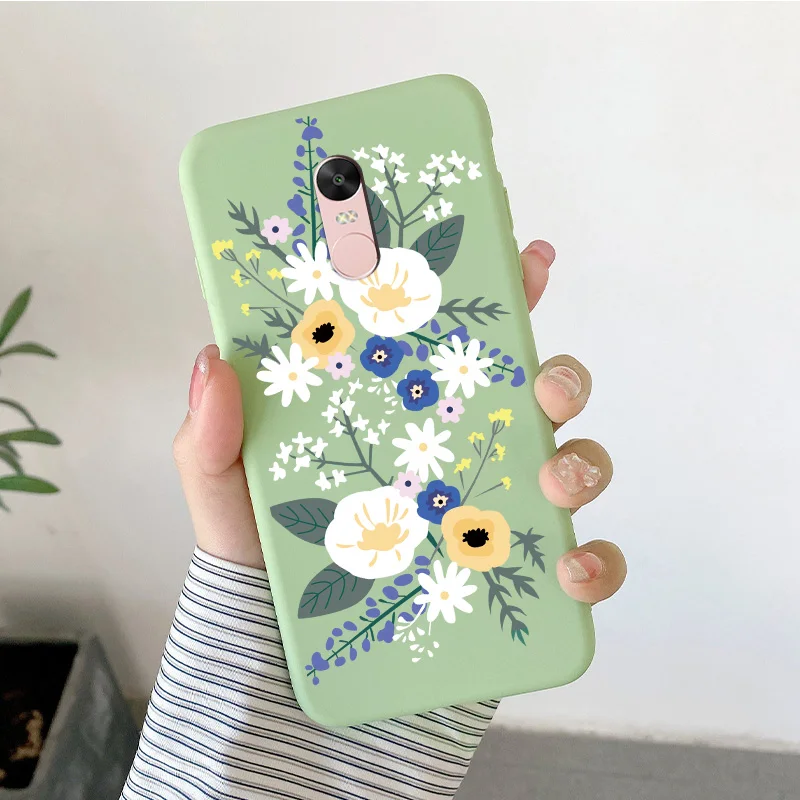 Matte Silicone Soft TPU Shell For Xiaomi Redmi Note 4 4x Note 5Pro Note 5A Cartoon Butterfly Shell For Redmi Note5a Phone Cover cell phone lanyard pouch Cases & Covers