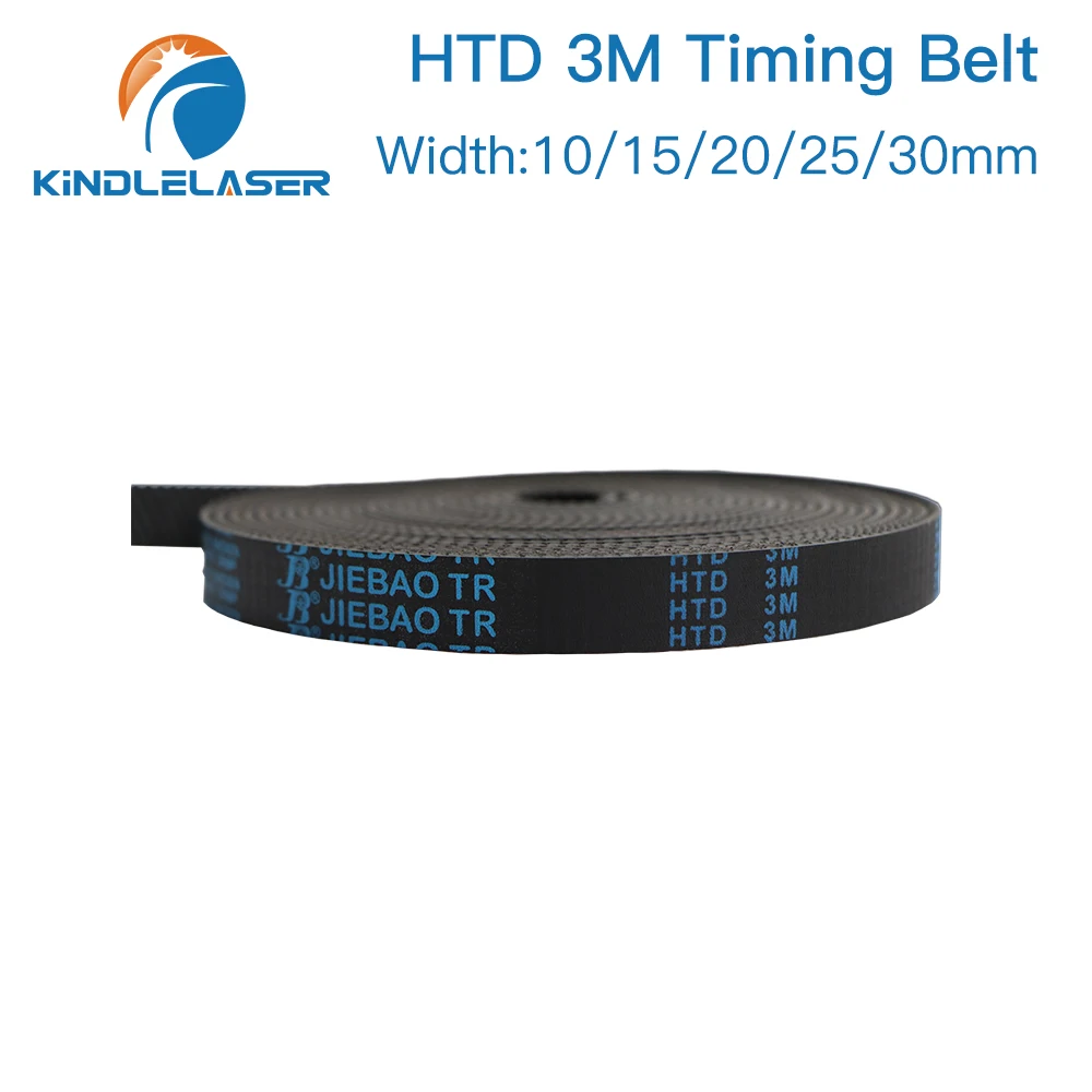 KINDLELASER HTD3M PU 오픈 벨트, 타이밍 전송 벨트, CO2 레이저 조각 절단기용 폴리우레탄, 3M, 5mm - 40mm