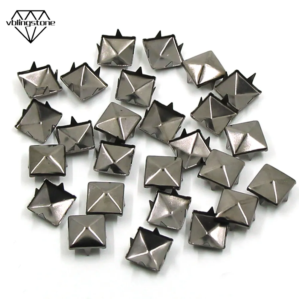 1/2" New Silver Pyramid Clothing Leather Craft Accessory Punk Rock Metal Studs 