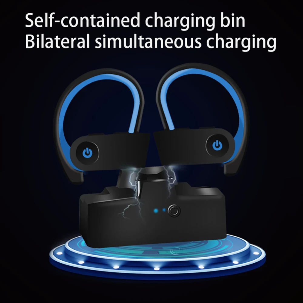 TWS Earphone Wireless Sport Bluetooth 5 0 Headset Earhook Stereo Headphone with Microphone for xiaomi iPhone All Smart Phone