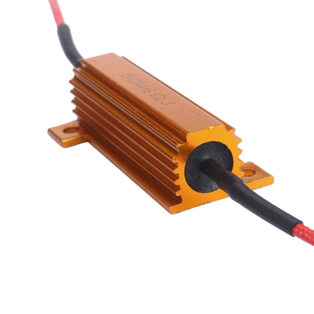 

4pcs 50w Car Led Fog Turn Singal Load Light Load Resistors For Fix Led Bulb Fast Hyper Flash Hiper Led Turn Signal #YL1