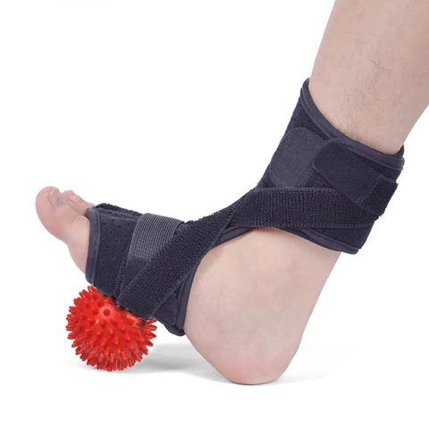 Suporte do pé com Bola do Massager Ajustáveis da Aptidão do Envoltório do Protetor da Compressão Esportes Protetores