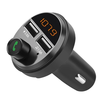

Bluetooth 5.0 FM Transmitter Wireless Handsfree Car Kit o Car MP3 Player 5V 3.6A Dual USB Fast Charger Adapter