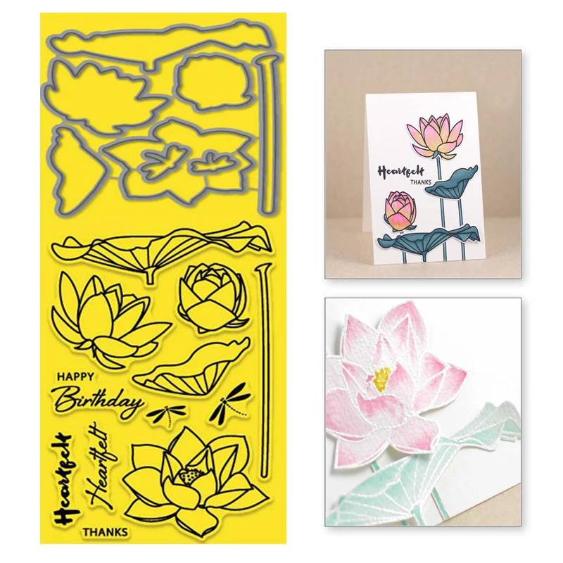 

Naifumodo Lotus leaf Metal Cutting Dies Flower Stamps Scrapbooking For Making Cards Decorative Embossing Crafts Stencil New 2019