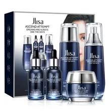 

Fades Fine Lines Facia Care Set Niacinamide Lotion Toner Serum Face Cream Moisturizing Smoothing Anti Wrinkle Skincare Set 5pcs