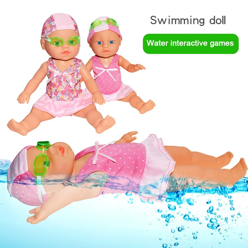 toys for toddler with new baby	 Baby Swimming Doll Waterproof Swimming Pool Water Games Bath Partner Education Smart Electric Joint Movable Toys Kid Girl Boys baby toddler toys doll	