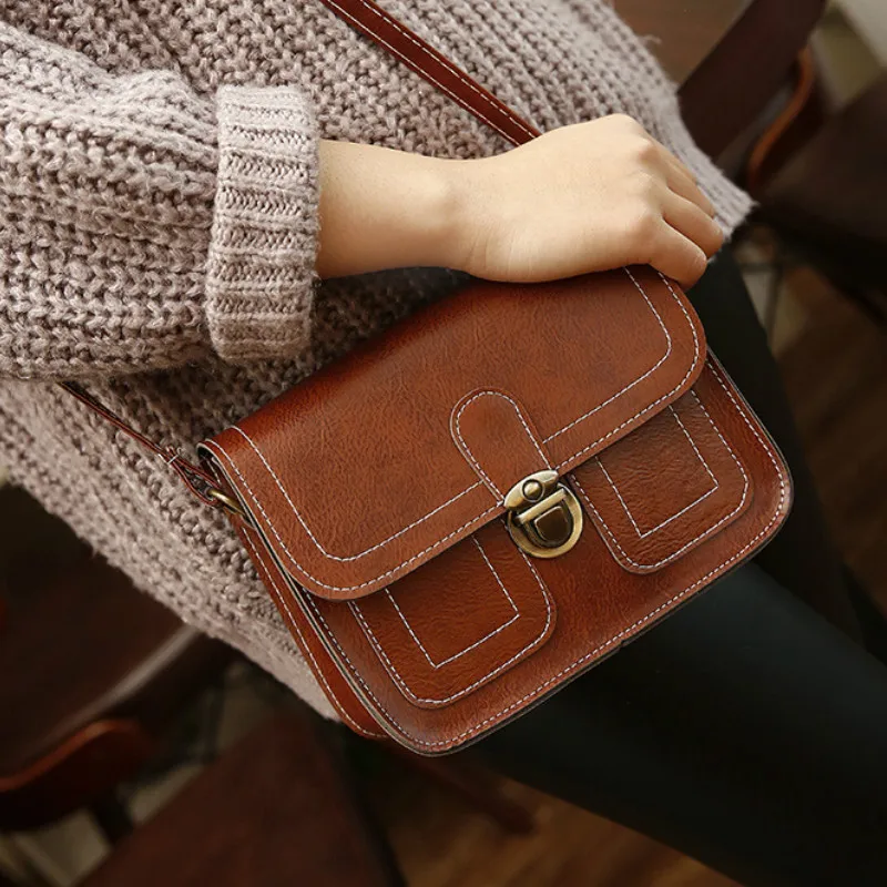  2019 New Korean Version The Small Square Women Bag Fashion Handbags Retro Shoulder Bag Messenger Ba - 4000133162979