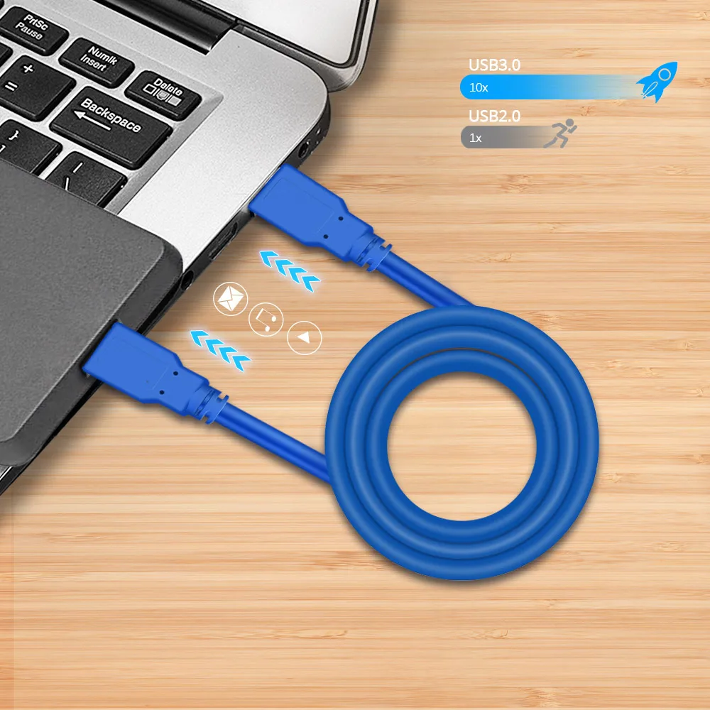 3,0 удлинитель USB к USB удлинитель 60 см USB кабель-удлинитель Тип A папа-папа USB шнур для радиатора жесткий диск