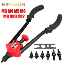 Ручные заклепки, гайки, пистолеты, вставные резьбовые оправки, ручные клепальщики, гайка, пистолет для клепки, Rivnut, инструмент, M3 M4 M5 m6 m8 m10 m12, гайки