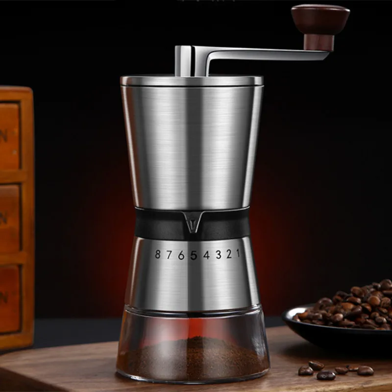 Manual Coffee Grinder Portable Stainless Steel Handmade Coffee Bean