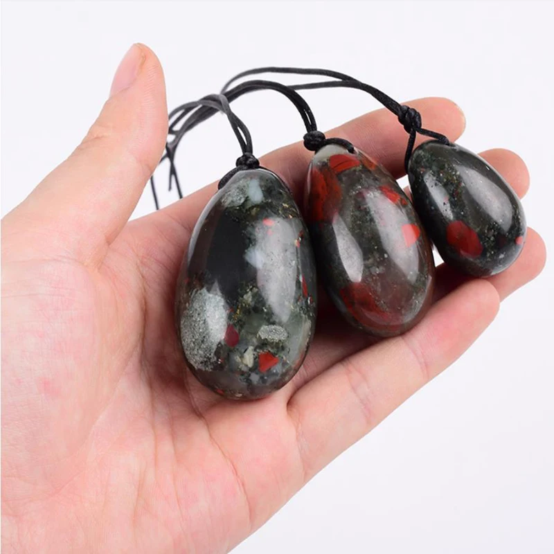 Просверленные яйцевые яйца йони палочка с массажной палкой естественная