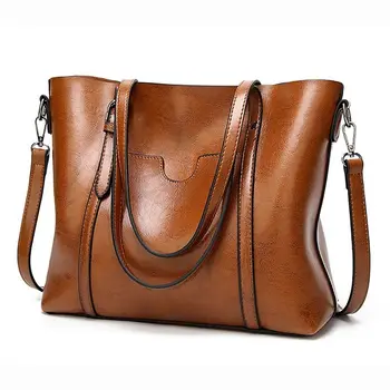 

BEAU-Women Handbags Tote Shoulder Bags for Women Large PU Leather Top Handle Satchel Messenger Bag Handbag Brown