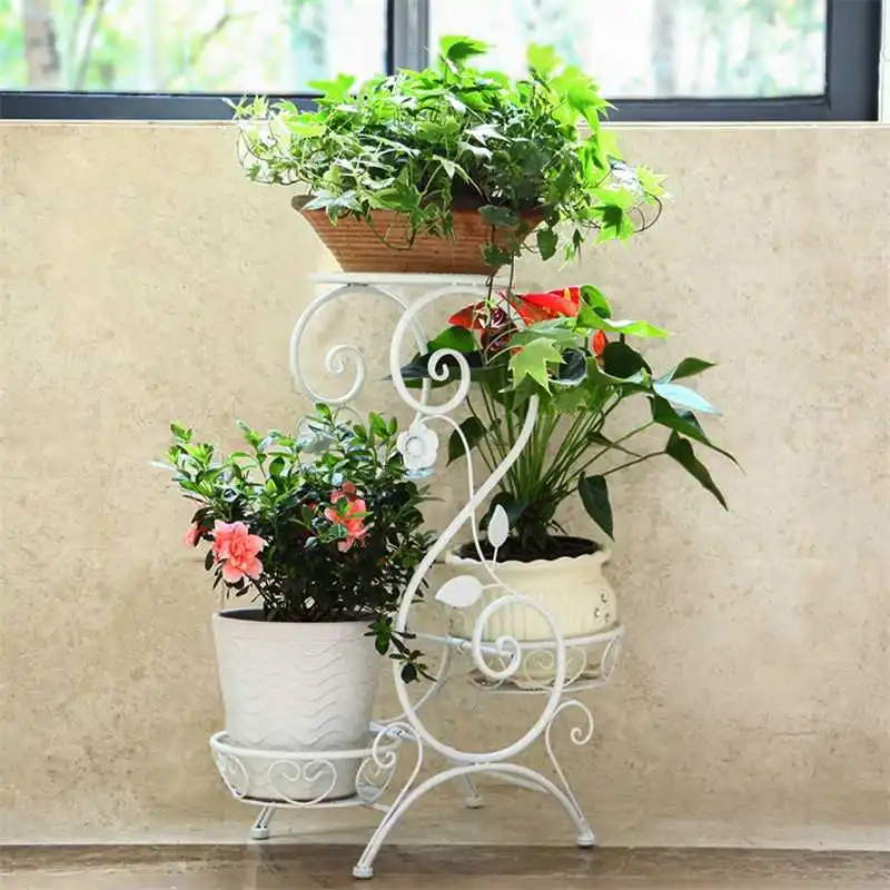 

Flower Stand Indoor Multi-story Flower Stand Rack Floor-standing 3/4/6/7 Layers Living Room Balcony Flower Pot Shelves 4 Types