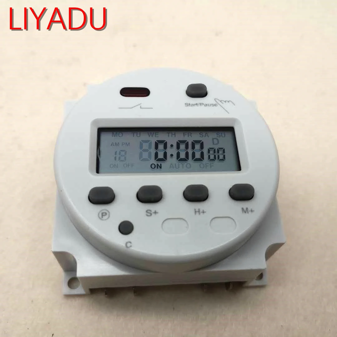 Programmierbarer LCD Timer Schalter - Digital Zeitschaltuhr 12V/24V/110V/220V